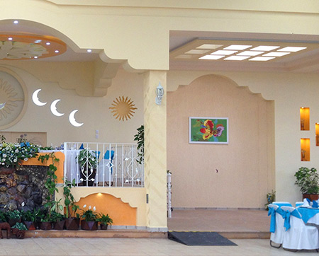 Salón con jardín cerca de Texcoco